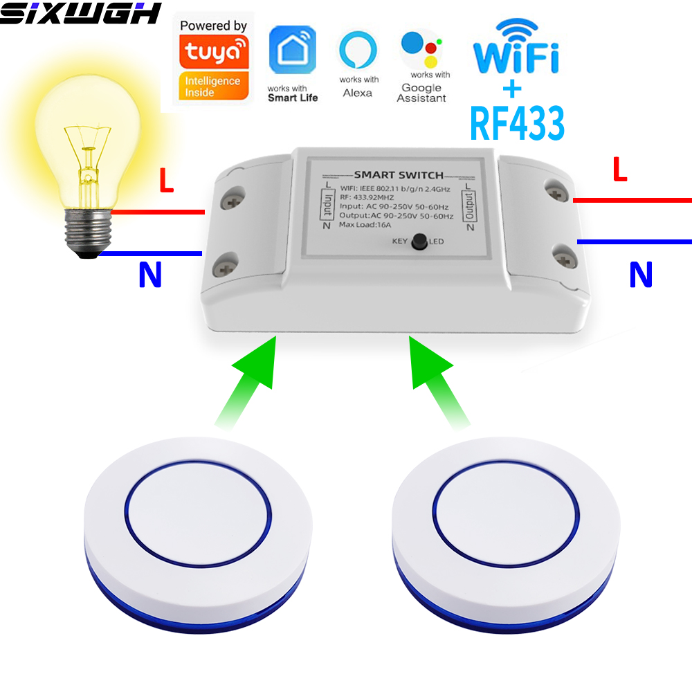 Smart Home Web - 16A WiFi Tuya Smart Switch Wireless
