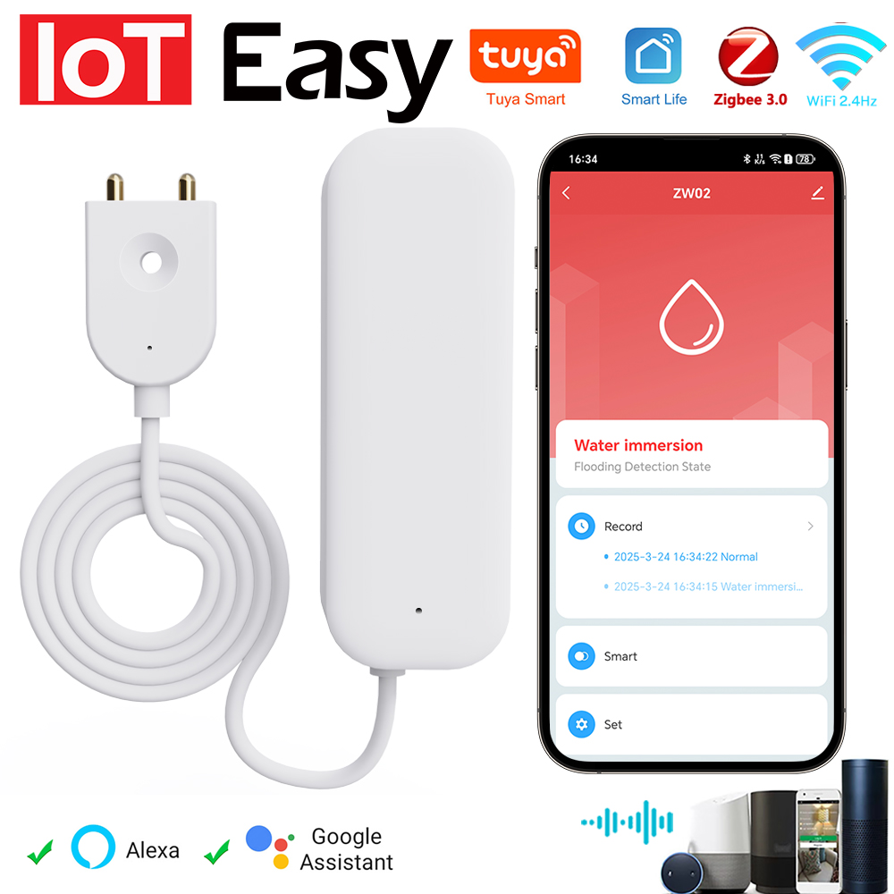 Smart Home Web - Tuya WiFi ZigBee Water Sensor Leakage