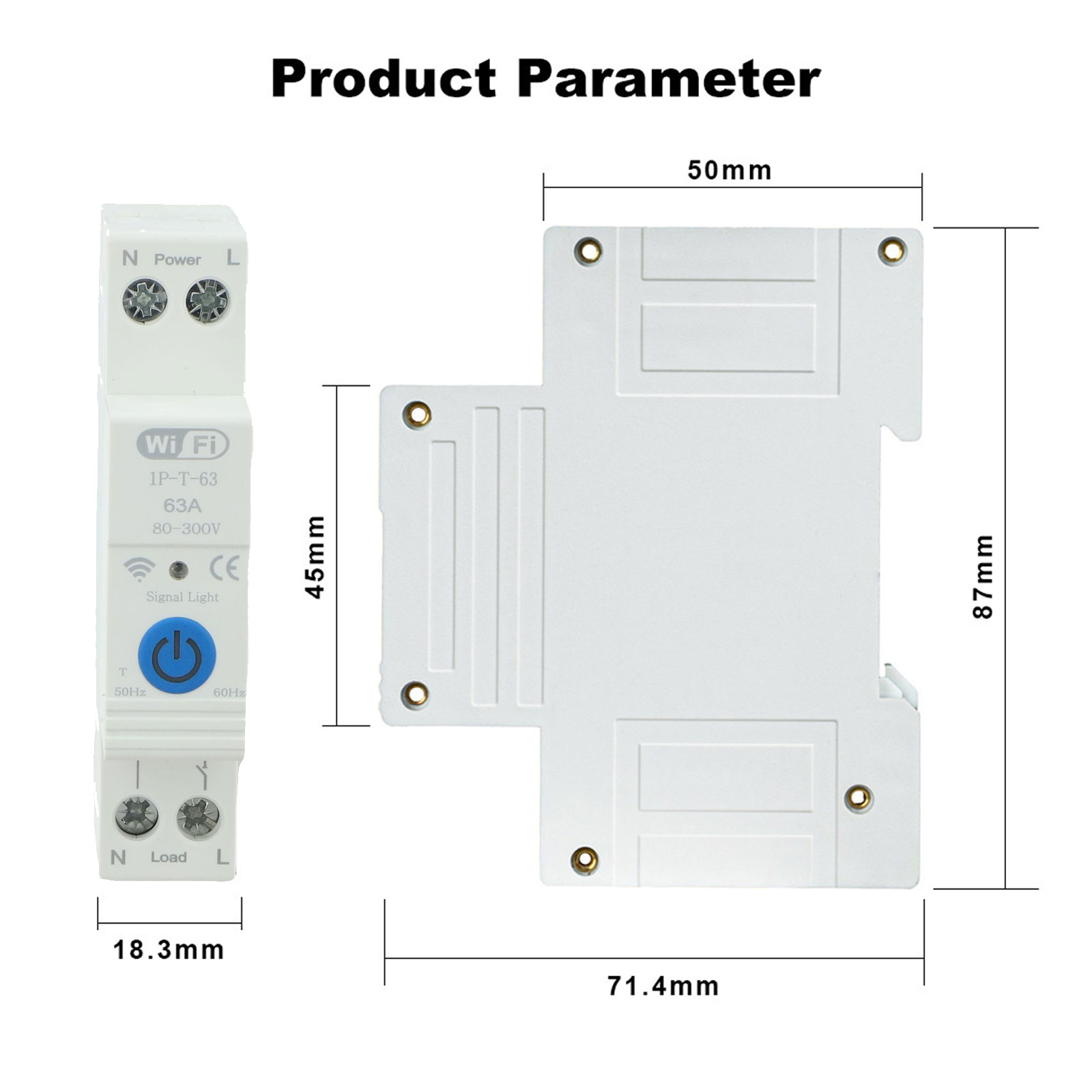 Smart 63A Wifi Circuit Breaker - огляд і ціна Smart Home Energy Management