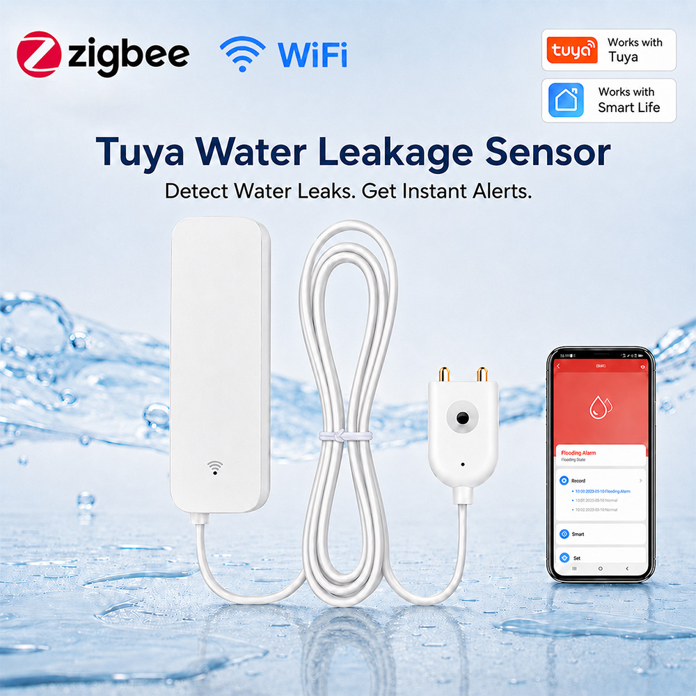 ZigBee WiFi Water Leak Sensor  - огляд і ціна Smart Home Web