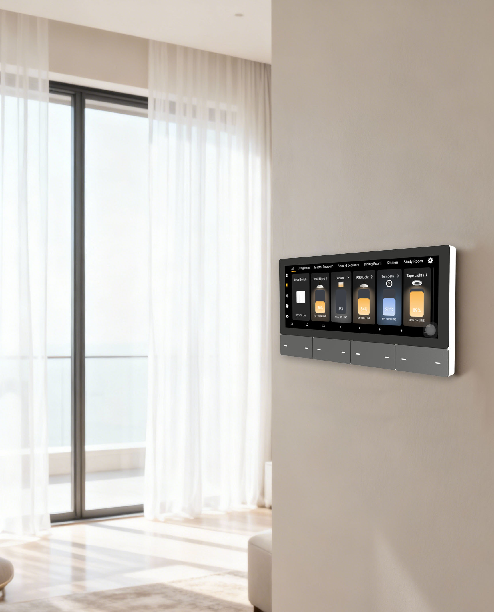 F5 Tuya UK Touch Screen Music  - огляд і ціна Smart Home Display