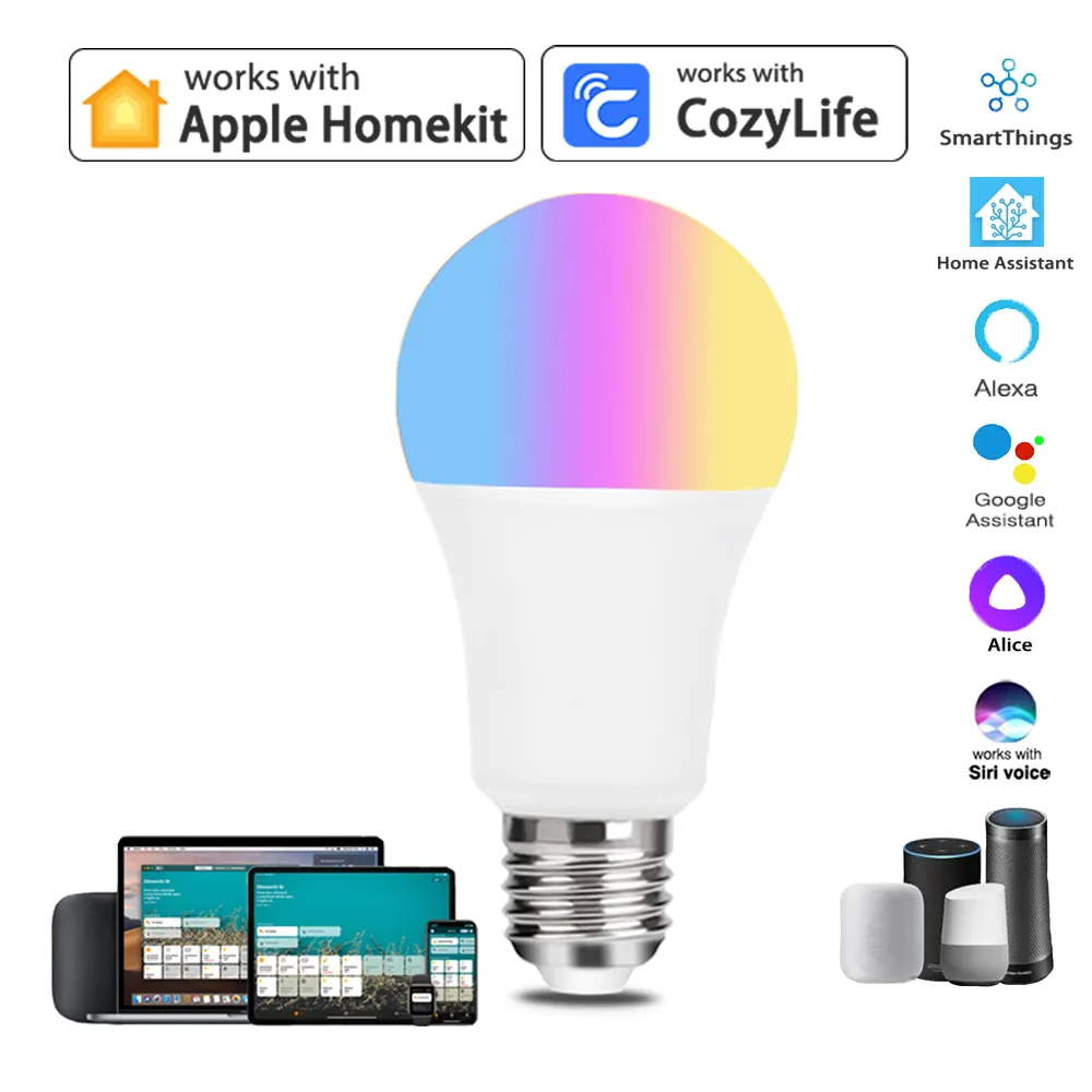 9W WiFi Homekit Light Lamp E27 - огляд і ціна Smart Home Dashboard