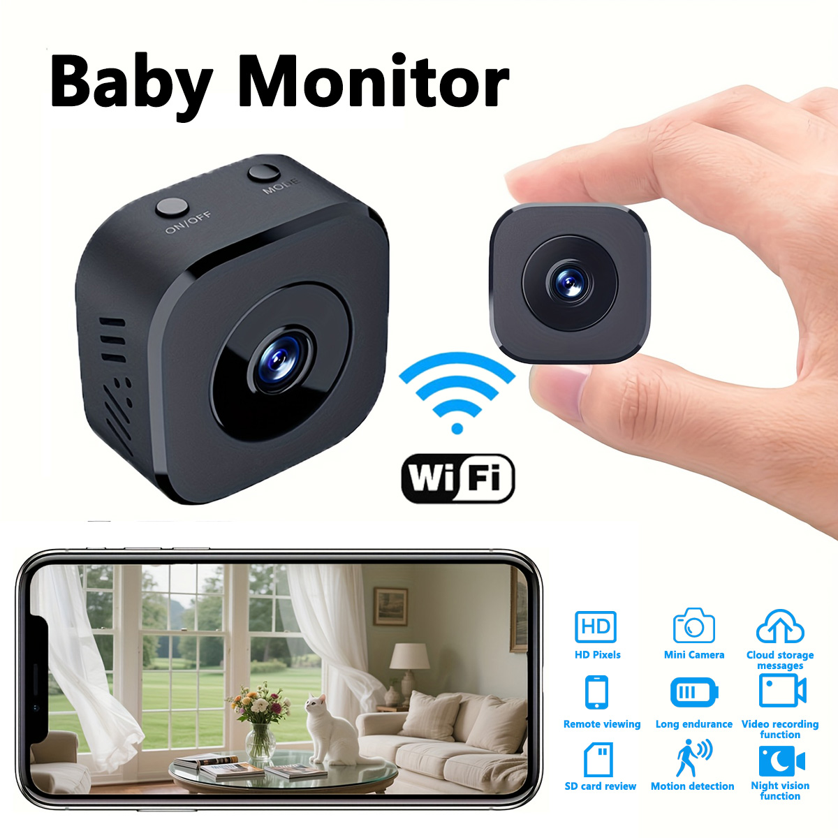 1080P HD Mini WiFi Camera Indo - огляд і ціна Security Ip Camera