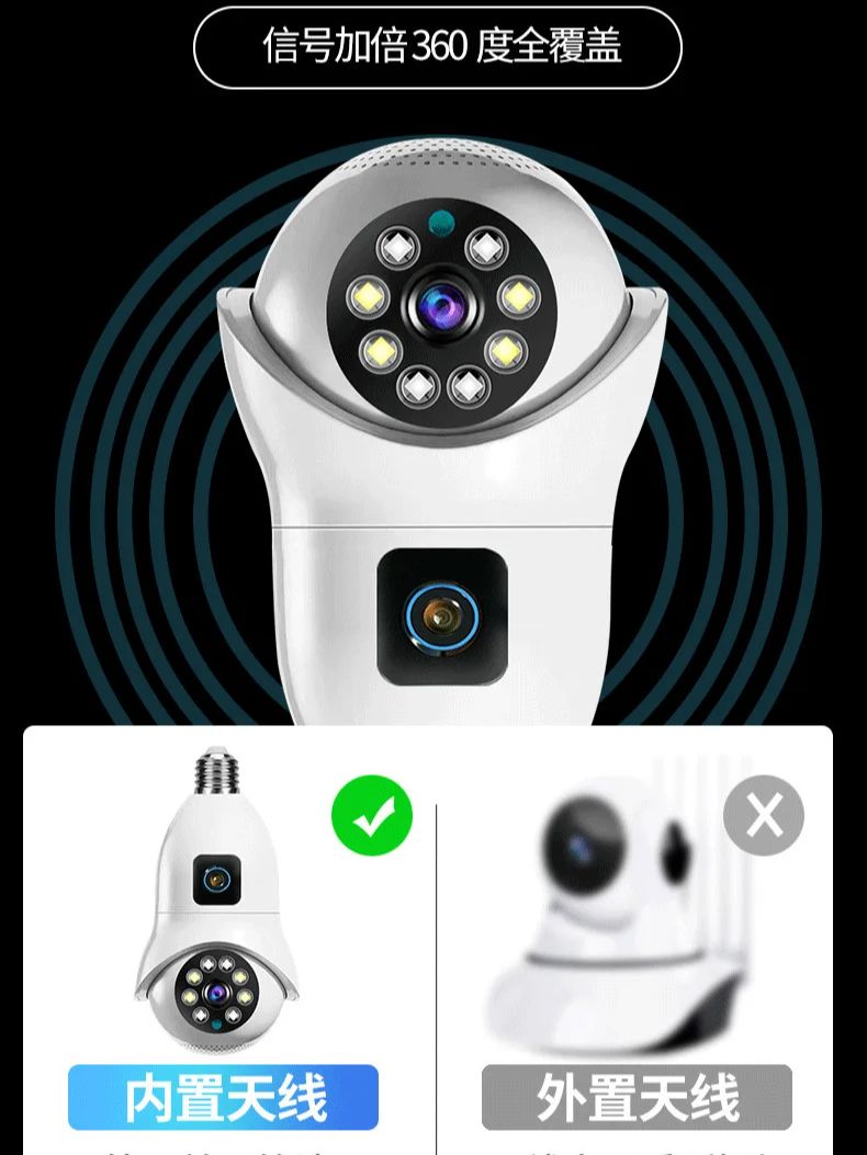 4MP UHD V380 APP Dual Lens E27 - огляд і ціна Smart Home Windows App
